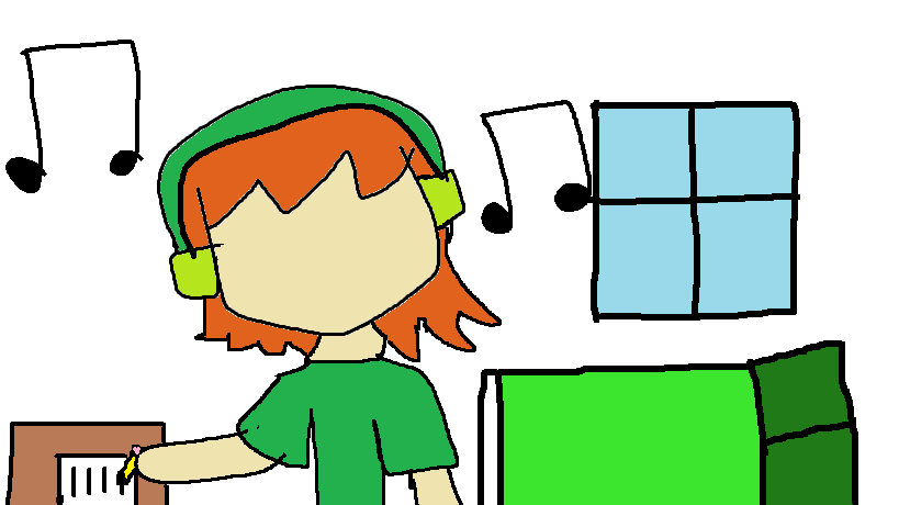 Aurora's artwork: Headphone happiness