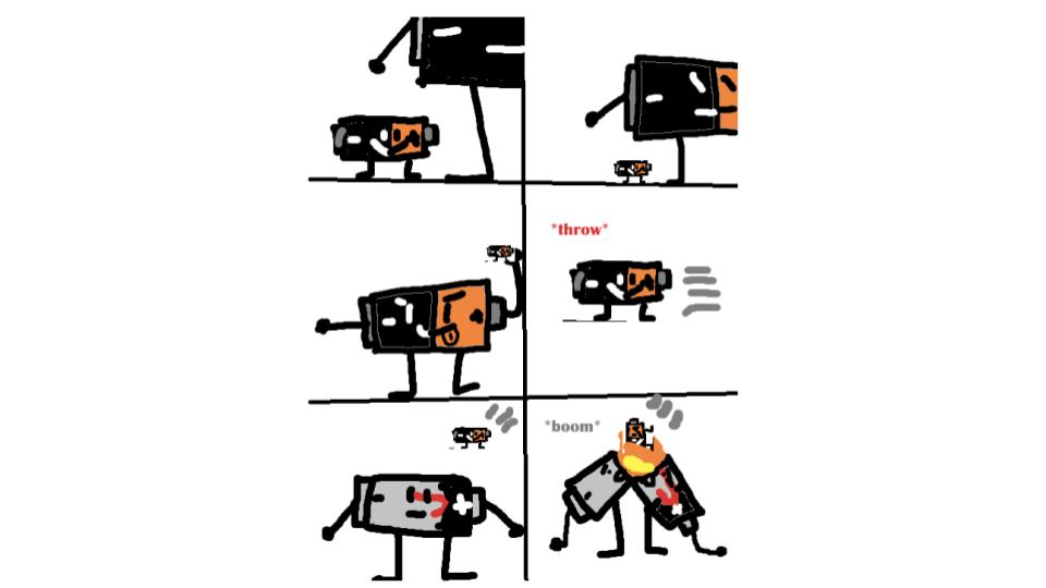 Throwing hazard: A comic